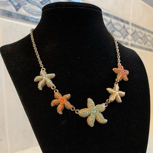 Starfish statement necklace
